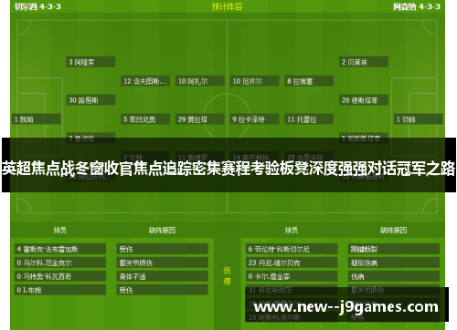 英超焦点战冬窗收官焦点追踪密集赛程考验板凳深度强强对话冠军之路